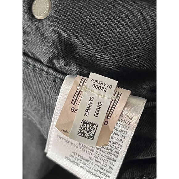 American Eagle Mens 28x32.5 Next Level Flex Grey Jeans Skinny Dark Rocker Prep - Picture 11 of 12